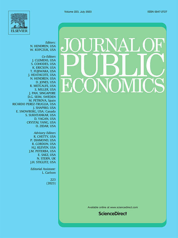 Journal Of Public Economics