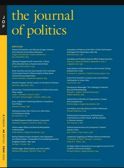 Journal Of Politics